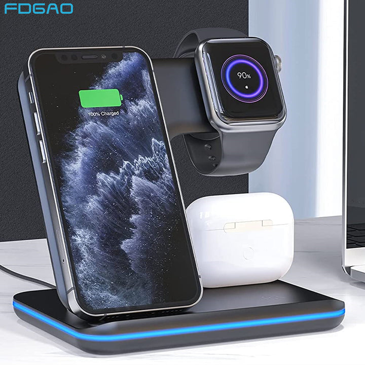 Wireless Fast Charger Stand 3 in 1